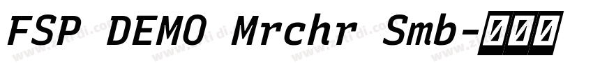 FSP DEMO Mrchr Smb字体转换 FSP DEMO Mrchr Smb字体转换
